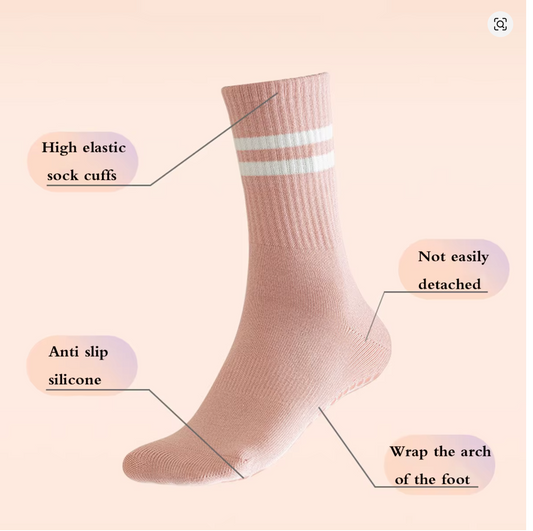 Chaussette antidérapante Rose