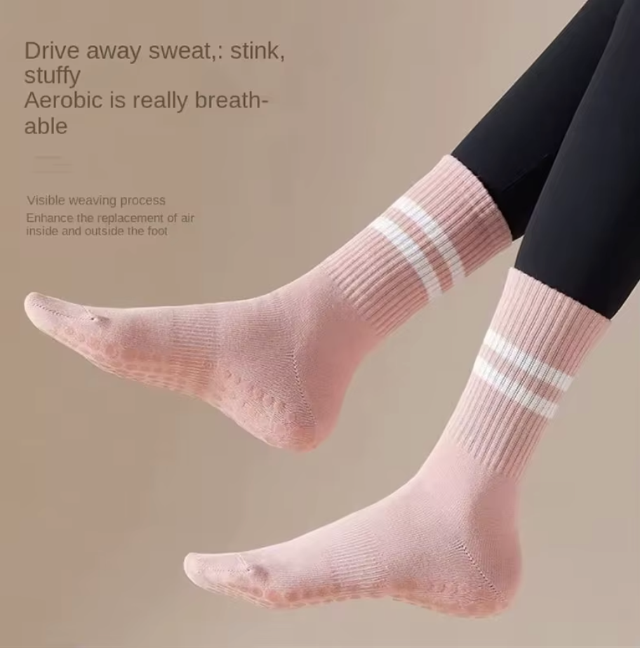 Chaussette antidérapante Rose